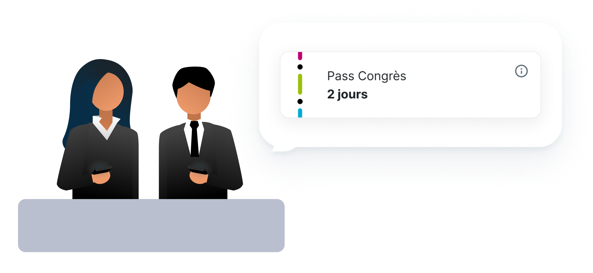 Image d'un ticket de pass congrès